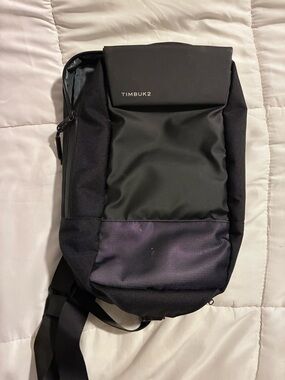 Timbuk2 Black and Dark Purple Sling Pack